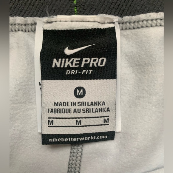 NIKE PRO Dri Fit Leggings Women's Medium Compression Fit Printed - Picture 4 of 5